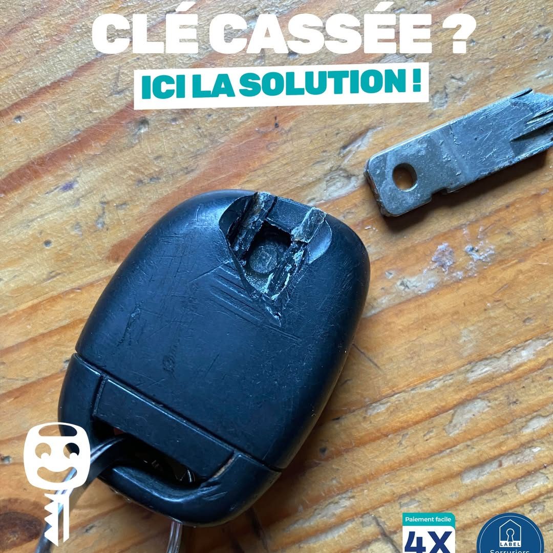 Télécommande de clé auto au boîtier cassé